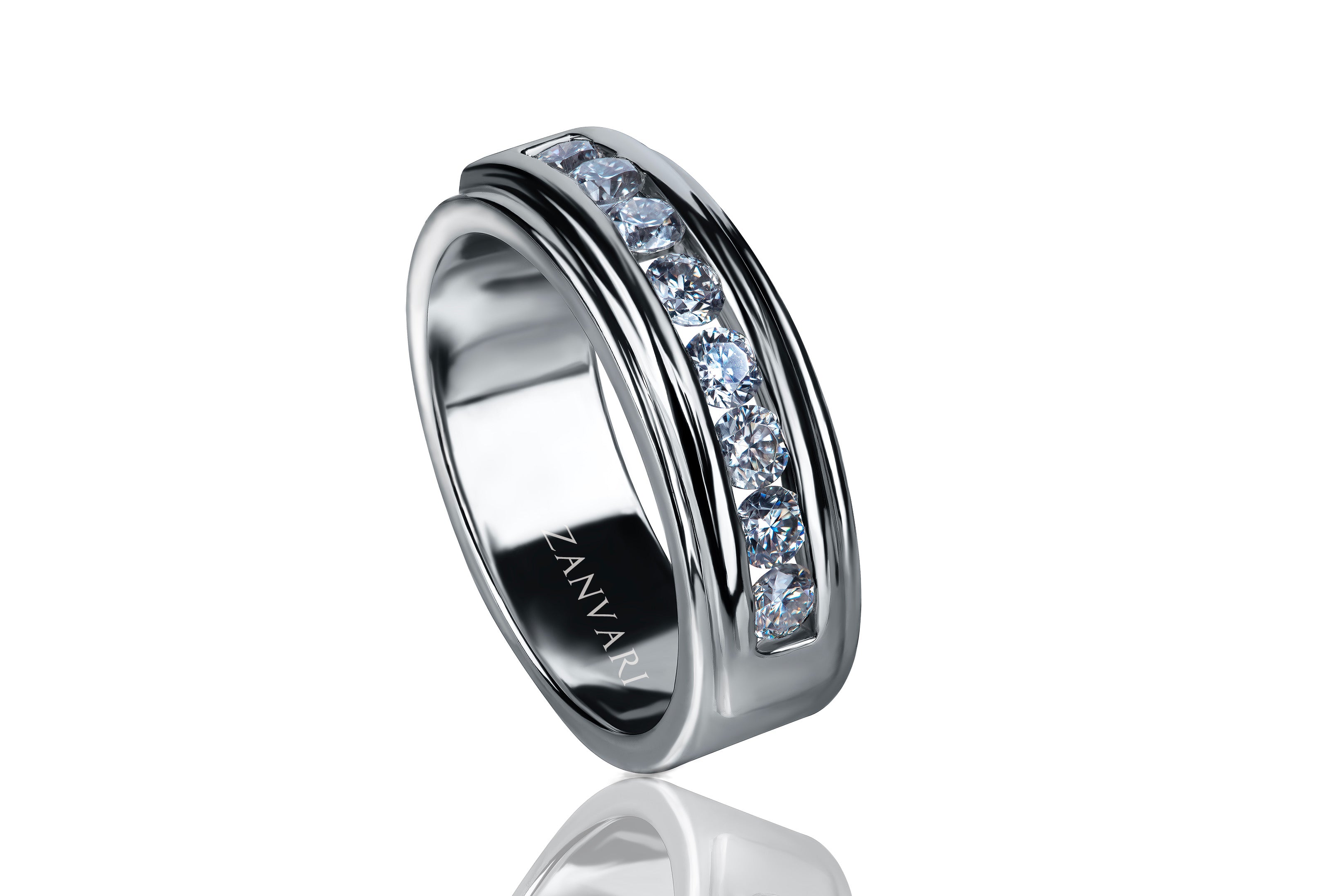 Men Moissanite Ring Collection In 925 Silver Online – Zanvari