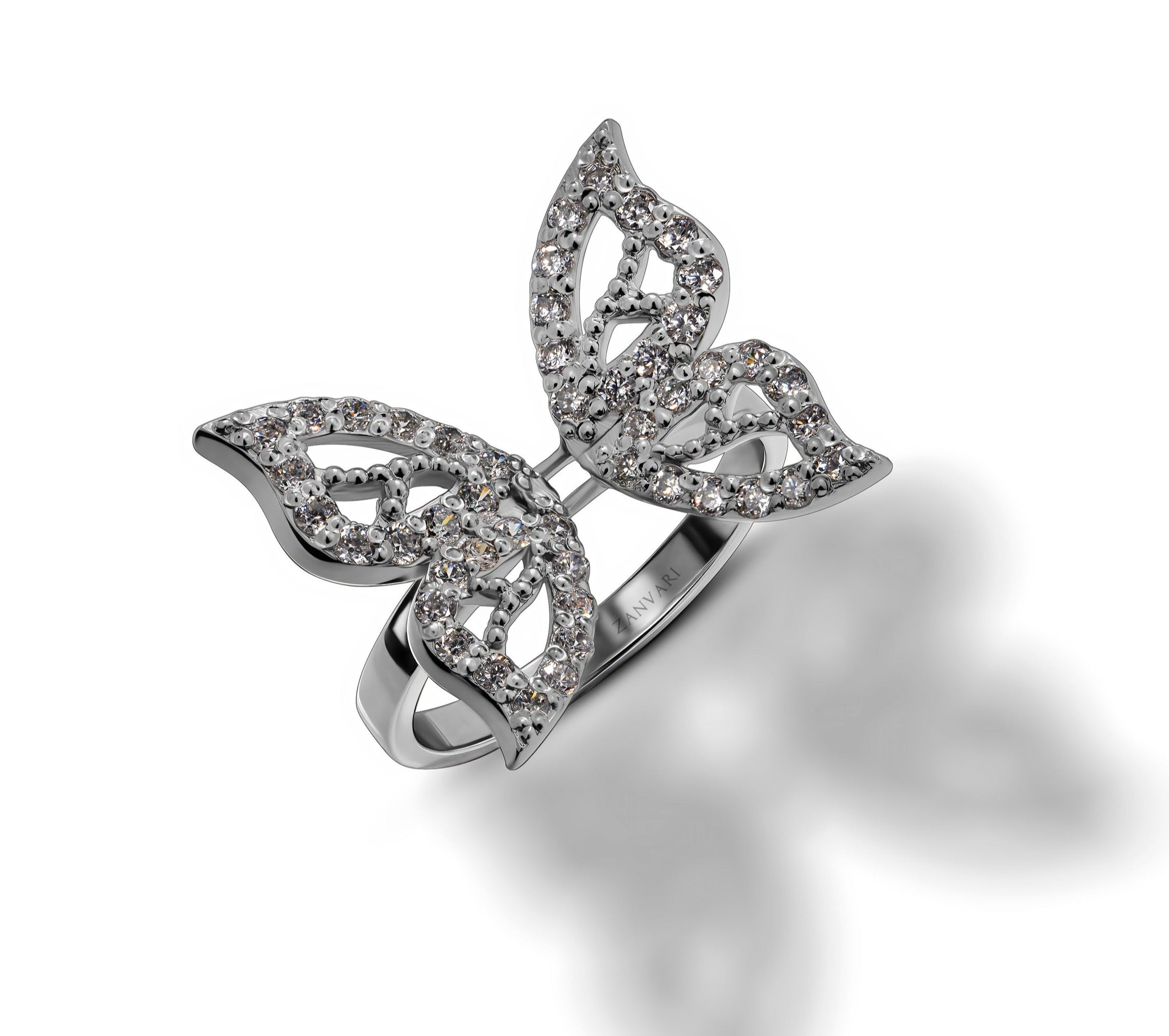 Zanvari 925 Sterling Silver Cubic Zirconia Rings Collection
