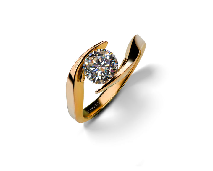 21k Moissanite An Alternative For Diamond Gold Ring