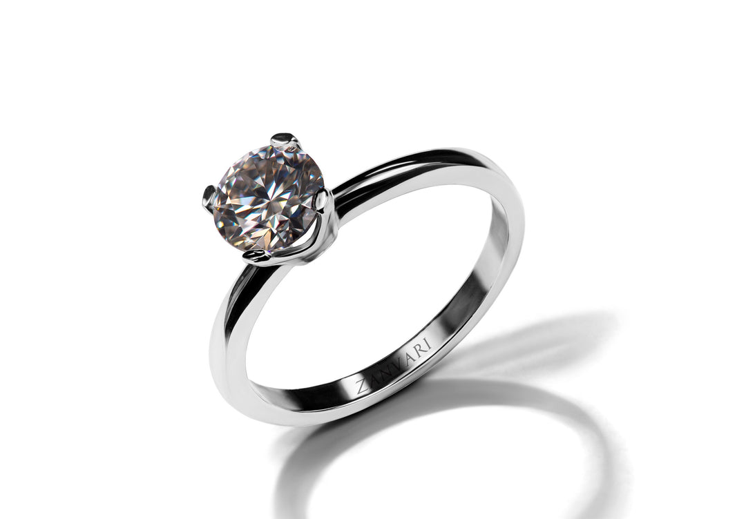 Moissanite ring in 925 silver at affordable prices in Karachi Pakistan