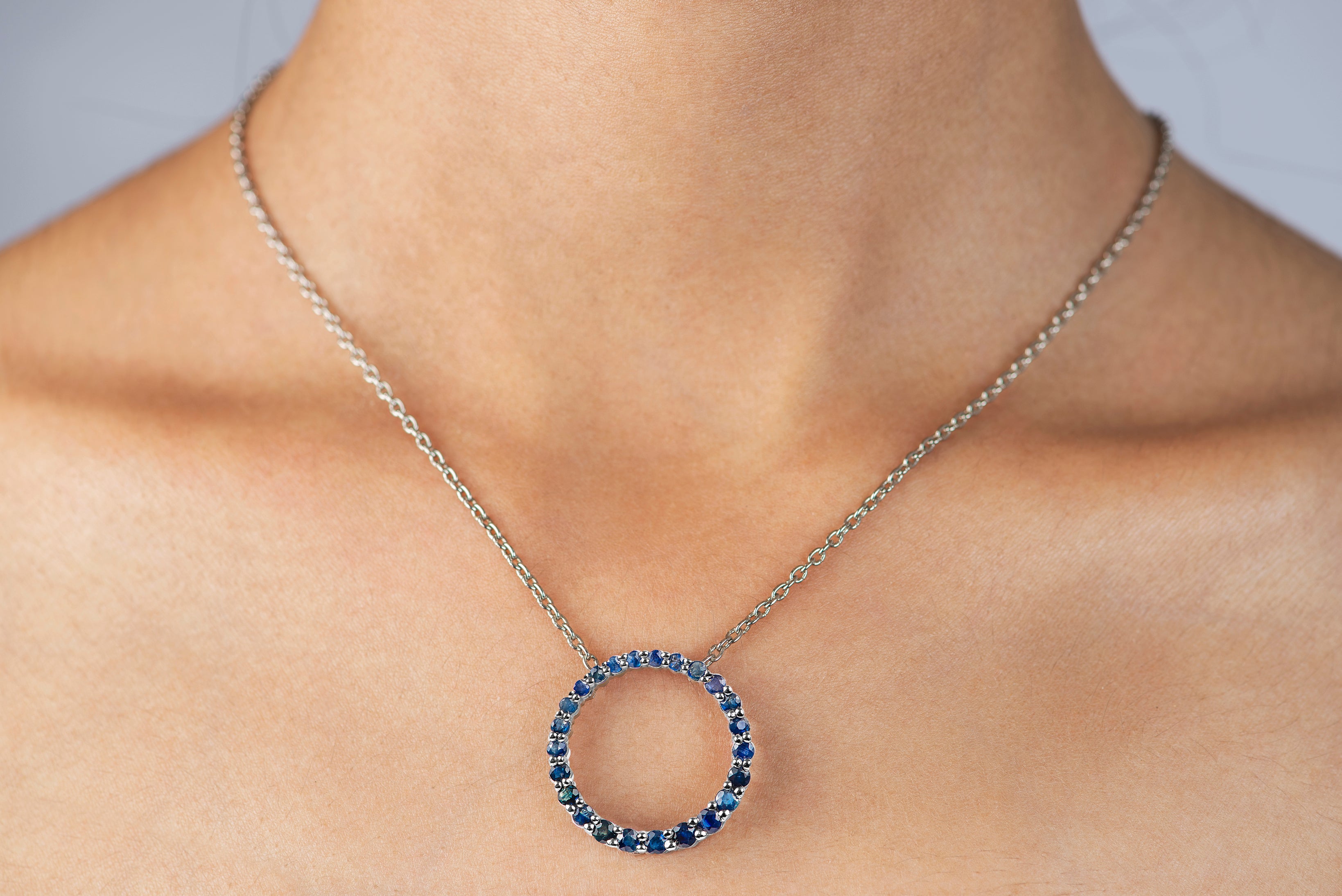 Sapphire clearance stone necklace