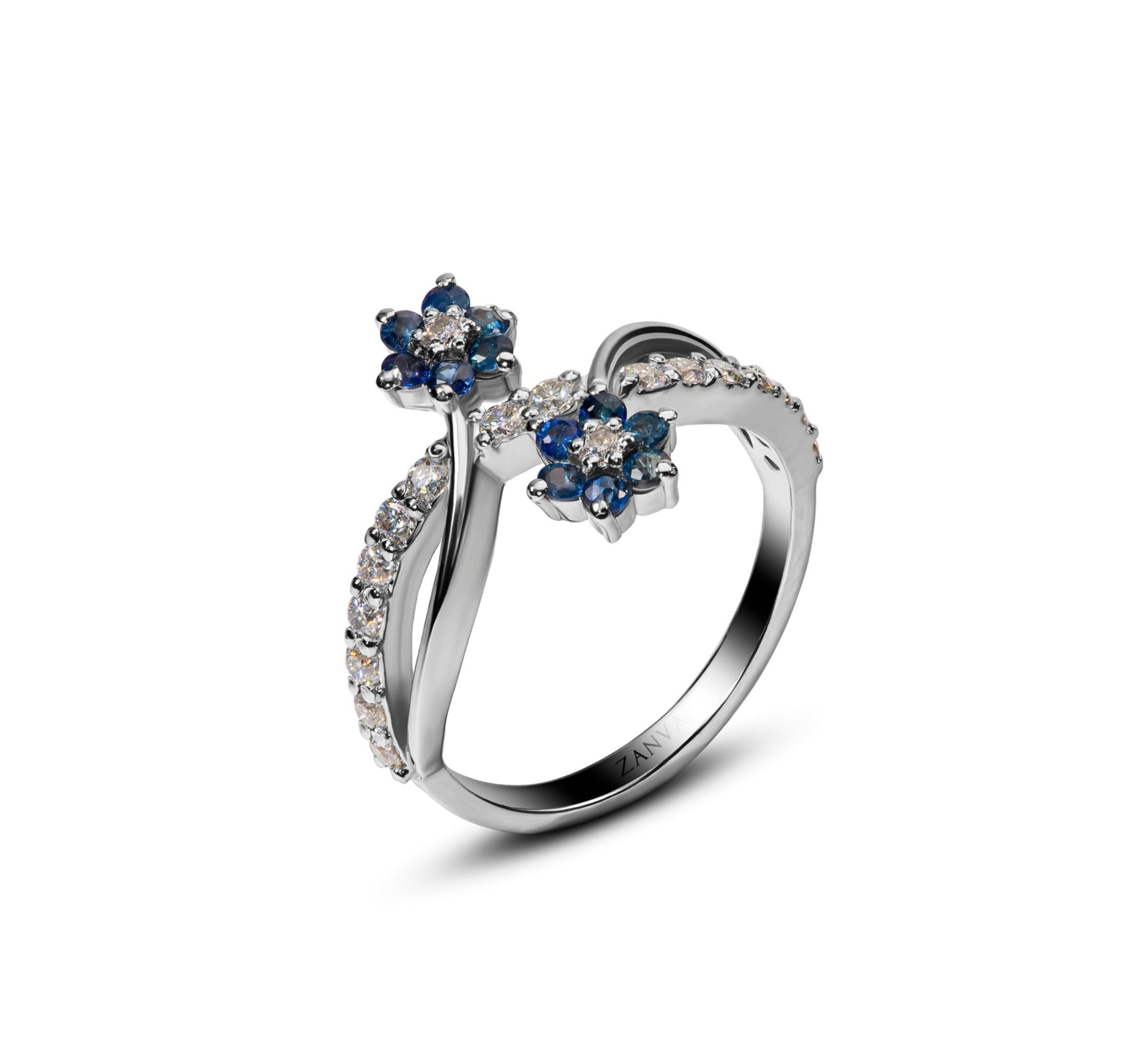 SAPPHIRE BLOOMS RING